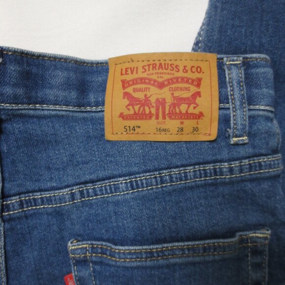 LEVI’S boys PANTS denim STRAIGHT FIT jeans 514 adjustable waist SIZE 16REG 28x28 - Picture 11 of 11